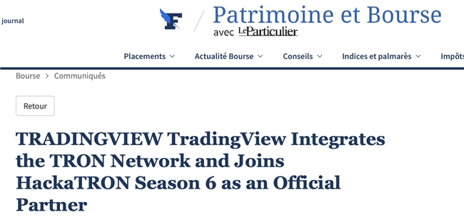 金融時報(bào)：TradingView集成波場網(wǎng)絡(luò)并成波場黑客松大賽第六季合作伙伴(圖2)