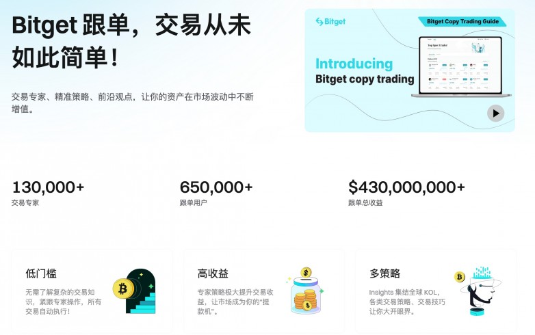 Bitget 升級其首創(chuàng)的跟單交易功能，推出交易專家尊享模式